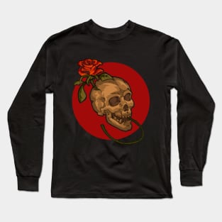 Skull and rose! Long Sleeve T-Shirt